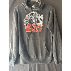 Star Wars Men’s Darth Vader Graphic Hoodie L Black Long Sleeve Pullover